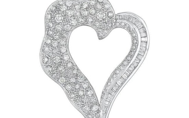 Diamond Heart Pin/Pendant