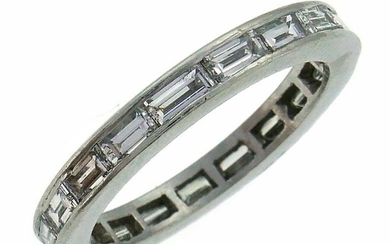Diamond Platinum Eternity Band Ring