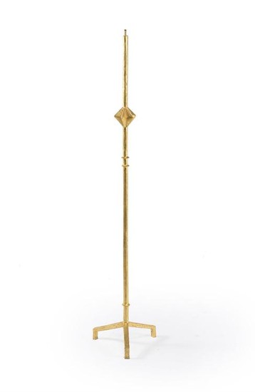 Diego Giacometti (manner of), a gilt bronze standard lamp