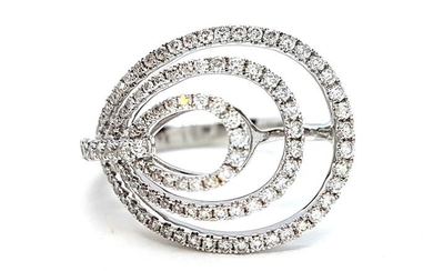 Djula - 18 kt. White gold - Ring Diamond