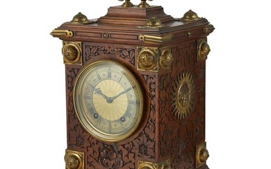 ENGLISH AESTHETIC MOVEMENT TABLE CLOCK, CIRCA 1870
