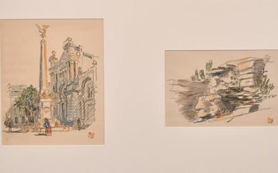 Early 20th Century, A set of four sketches of various