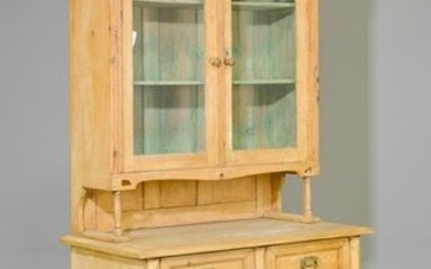 European Arts & Crafts Style Pine Double Buffet