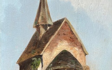 European School (XIX) - The Tiny Village Church