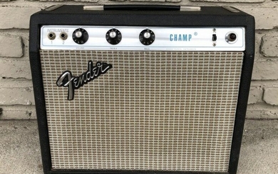 FENDER CHAMP AMPLIFIER FROM LOCAL ESTATE, HE KEPT HIS