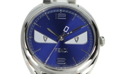 FENDI Fendi Bugs Monster Watch 002-21000M-510 Stainless Steel Ceramic Silver Blue White