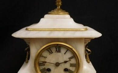 FRENCH MARBLE MANTLE CLOCK