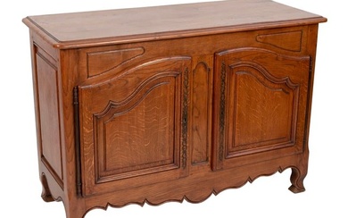 FRENCH PROVINCIAL-STYLE BUFFET Mid-20th Century Height 35.5". Width 51". Depth 20.5".