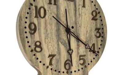 Fairhaven MFG Co. Vermont Slate Faced Gallery Wall Clock, C. 1896 - A slate faced gallery clock with
