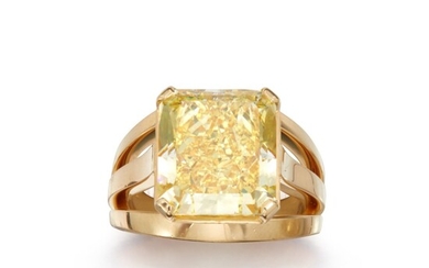 Fancy Intense Yellow Diamond and Colored Diamond Ring, Kwiat