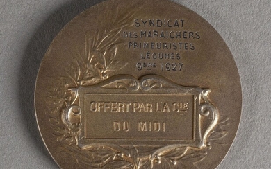 Félix RASUMNY (1869-1940) Médaille en bronze... - Lot 39 - De Baecque et Associés