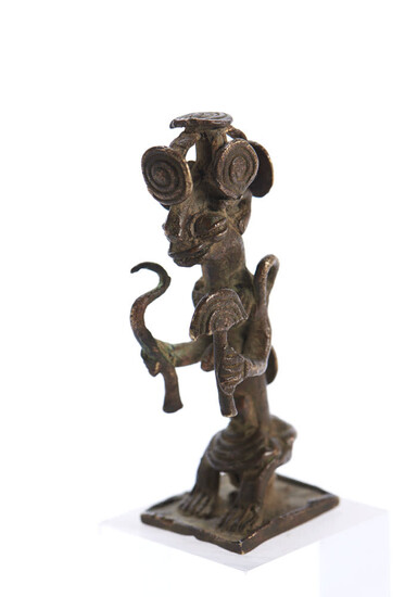 Figura de chefe, escultura Yoruba, Nigéria, do séc. XX,...