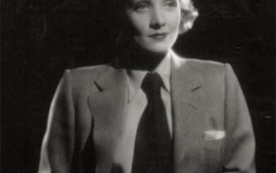 Film Photography Portrait of Marlene Dietrich in men's suit