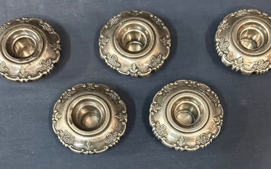 Five Sterling "Fisher" Bobeches