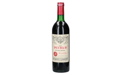 (-), Fles rode wijn, Pètrus 1973. SC du...
