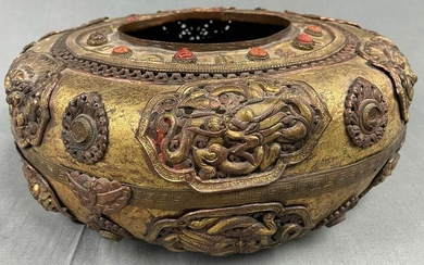 Fragrance vessel? Probably smoke burner, Tibet antique.