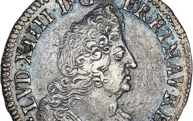 France - Louis XIV - 1/2 Écu aux palmes 1694-H (La Rochelle) - Silver