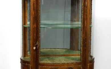 French, Louis XV Style Painted Vitrine Cabinet