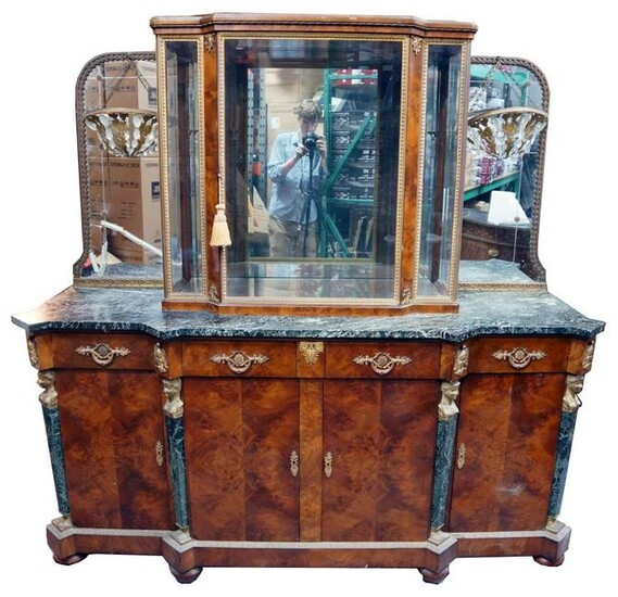French Marble Top And Ormolu Mounted Server