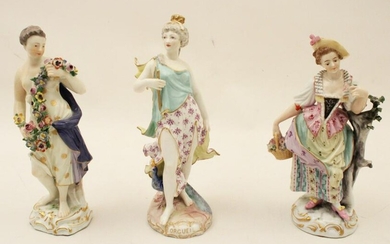 TWO MEISSEN AND ONE CONTINENTAL