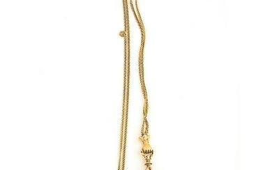 Garnet, 14k Yellow Gold, Gold-Filled Locket Necklace.
