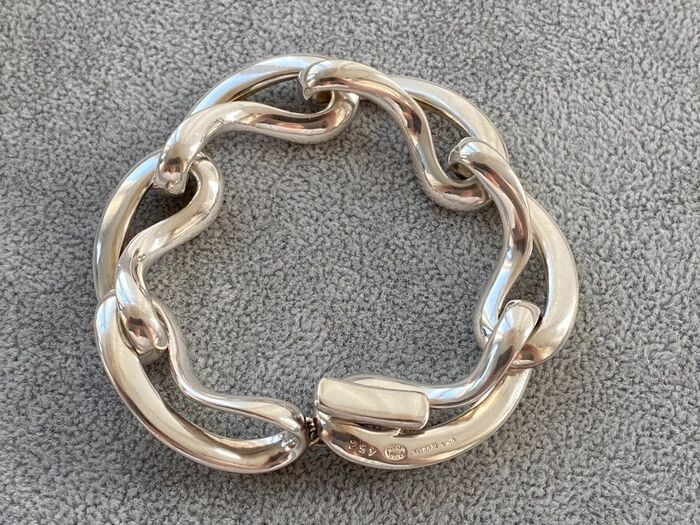 Georg Jensen - 925 Silver - Beautiful INFINITY bracelet, No. 452