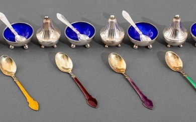 Georg Jensen Sterling Shakers, Bowls, Spoons, 15