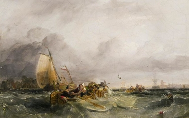 George Balmer (1806-1846 British) ''Market Boats