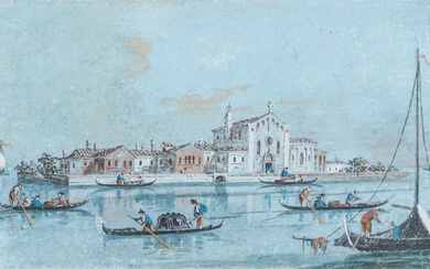 Giacomo Guardi: View of the Island of Sant'Elena in Venice