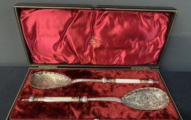 Gibson & Co Silver Plated Fruit Serving Spoons