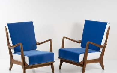 Gio Ponti, Set of two lounge chairs '516', c. 1950