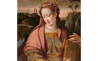 Giovanni Navesi, um 1550 Florenz – um 1572/99,, Die Heilige Katharina von Alexandrien