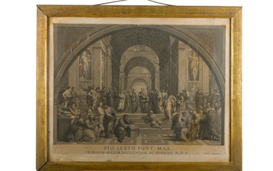 Giuseppe Cades (1750-1799) dis., Giovanni Battista Volpato (1633-1706) inc., The School of Athens, taken after Raffaello Sanzio