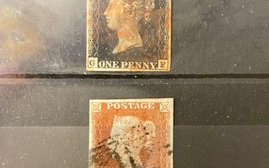 Great Britain 1840/1841 - Lot 48 - One Penny Black, One Penny Red, Two Pence Blue