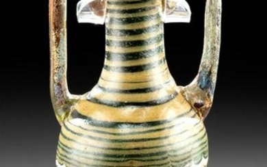 Greek Hellenistic Core Formed Glass Amphoriskos