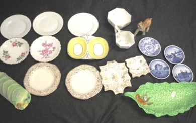 Group ceramic tableware pieces