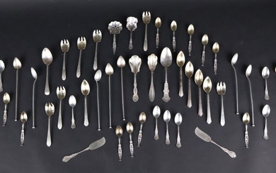 Group of Sterling Silver and Silver Plated Flatware