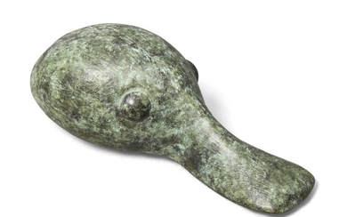 Guy Taplin, British b.1939 - Goose Head I; bronze, signed, titled and numbered 'Guy Taplin Goose Head I A/C' and with foundry mark, H7.5 x W22 x D9 cm (ARR) Provenance: Dame Elisabeth Frink, and thence by descent to the present owner