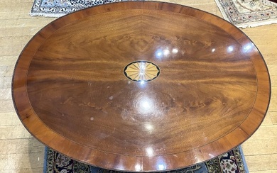 Hekman oval coffee table