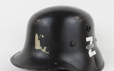 Helmet made of Zeppelin factory fibre, side Z...