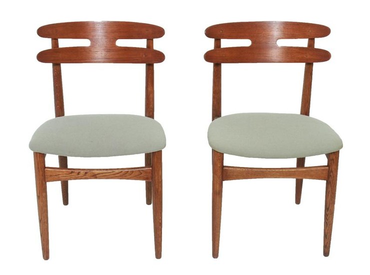 Henry Walter Klein Danish Modern Side Chairs, Pair
