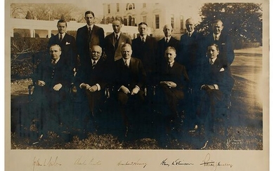 Herbert Hoover and Cabinet Signed Photograph
