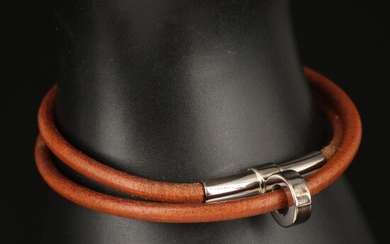 Hermès Double Tour Leather Bracelet