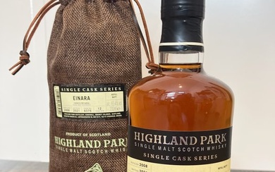 Highland Park 2008 12 years old - Einara Single Cask no. 6375 - Original bottling - b. 2021 - 70cl