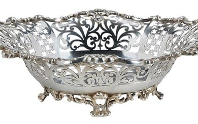 Howard & Co. Openwork Sterling Footed Bowl