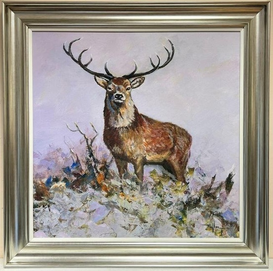 Huge Contemporary British Painting - The Monarch of the Glen Highland Stag