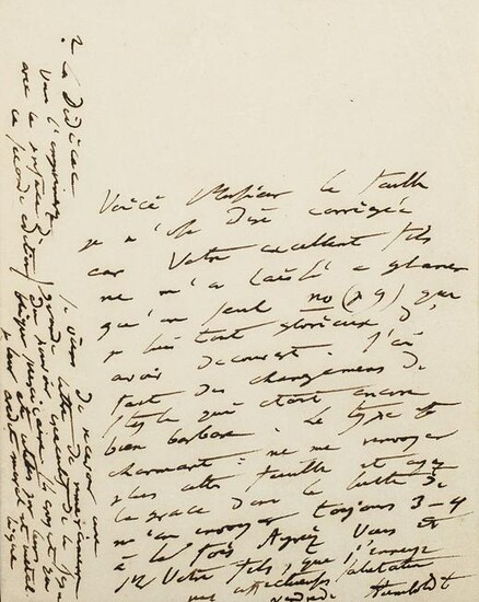 Humboldt, Alexander von Eigenhändiger Brief mit