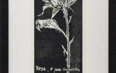 ILSE SCHREIBER-NOLL (New York/Germany, 20th Century), "Rose, O pure contradiction, desire to be no