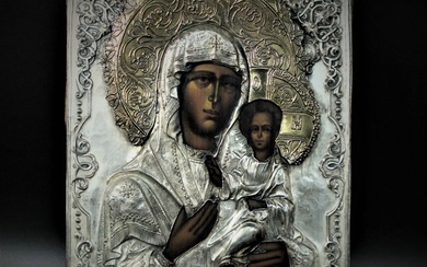 Icon - Mother of God of Smolensk - Wood, Tempera