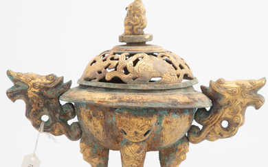 Incense burner in the shape of a ritual vessel DING, mid-20s. Jh.